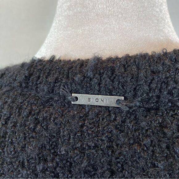 Sioni Brand Black Single Button Closure Open Front Sweater Jacket Size XL - Picture 16 of 16